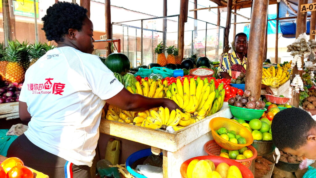 A female retail trader